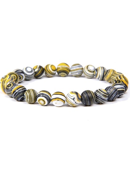 17CM Tarzı Tip 3 4 Stilleri Doğal Malakit Taş Boncuk Bilezik 8mm Elastik Halat Boncuklu Bilezik Kadın Erkek Yoga Namaz Çakra Takı Hediyeler Için (Yurt Dışından)