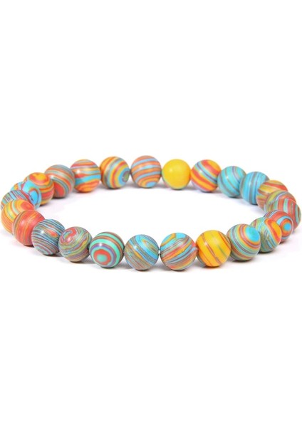 17CM Tarzı Tip 3 4 Stilleri Doğal Malakit Taş Boncuk Bilezik 8mm Elastik Halat Boncuklu Bilezik Kadın Erkek Yoga Namaz Çakra Takı Hediyeler Için (Yurt Dışından) fiyatları