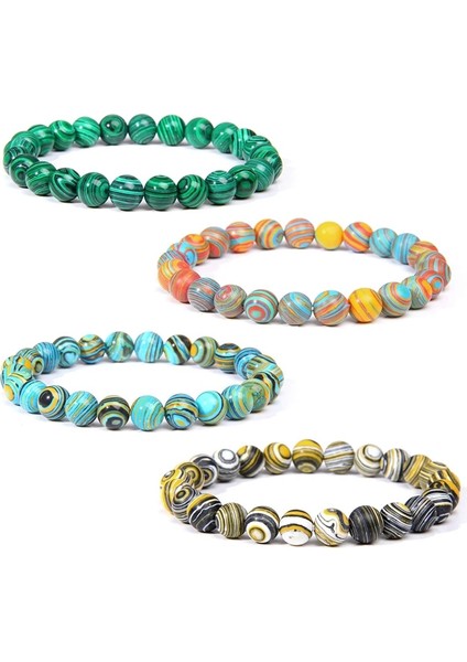 17CM Tarzı Tip 3 4 Stilleri Doğal Malakit Taş Boncuk Bilezik 8mm Elastik Halat Boncuklu Bilezik Kadın Erkek Yoga Namaz Çakra Takı Hediyeler Için (Yurt Dışından) fırsatları