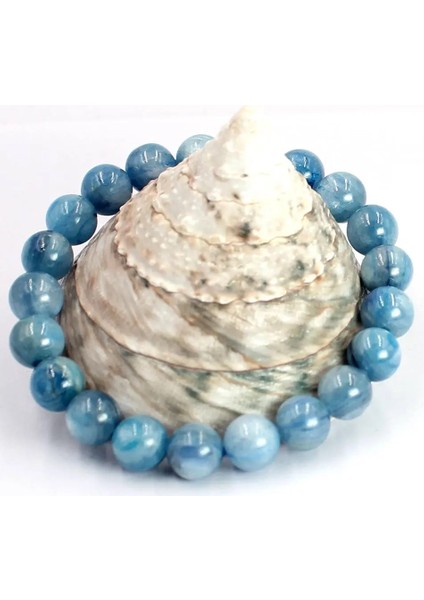 9 mm Ücretsiz Mavi Doğal Taşlar Taş Ayarlanabilir Kiyanit Bileklik 7.5 Inç (Yurt Dışından)