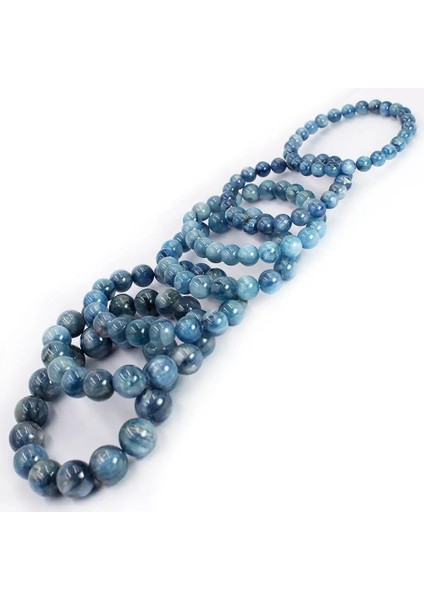 9 mm Ücretsiz Mavi Doğal Taşlar Taş Ayarlanabilir Kiyanit Bileklik 7.5 Inç (Yurt Dışından) indirimleri