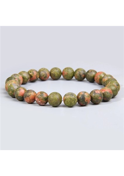 17CM Tarzı 4 Unakite 100% Yüksek Li Doğal Taş Boncuk Bileklik Pürüzsüz Mat Akik Sodalite Lapis Lazuli Florit Kristal Boncuk Takı Bileklik (Yurt Dışından) indirimleri