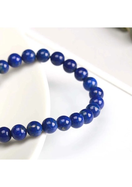 8mm Tarzı 7A Lacivert Taşı Jd Yüksek Li Doğal Taş Lapis Lazuli Boncuklu Kadın Erkek Moda Enerji Bilezik Için Bilezikler Elastik Takı Hediye (Yurt Dışından) modelleri