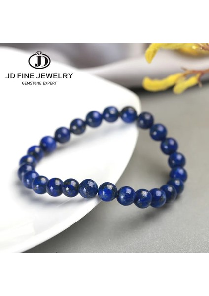 8mm Tarzı 7A Lacivert Taşı Jd Yüksek Li Doğal Taş Lapis Lazuli Boncuklu Kadın Erkek Moda Enerji Bilezik Için Bilezikler Elastik Takı Hediye (Yurt Dışından) indirimleri