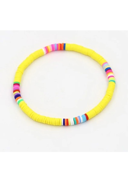 B569A Moda Basit Bilezik Boho Renkli Polimer Kil Dize Kadın Bilezikler Takı Hediyeler (Yurt Dışından) indirimleri