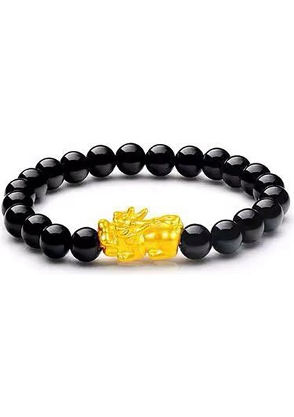 No.3 Boyutu Cesur Birlikler Boncuk Pıxıu Kadın Erkek Için Bilezik Obsidyen Taş Boncuk Bilezik Şanslı Cesur Servet Getirin Feng Shui Bilezikler Hediye (Yurt Dışından) indirimleri