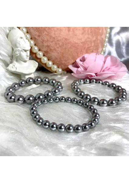 21CM Tarzı 10 mm Shenss Li Kabuk Inci Bileklik Lastikli Çeşitli Ebatlarda Kadın Bileklik Gri Renk (Yurt Dışından) indirimleri