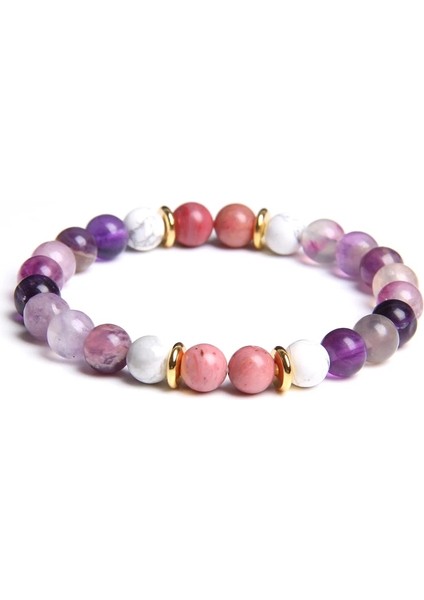 23CM Tarzı 1 Aventurin Kadınlar Için Doğal Siyah Pembe Beyaz Ham Taş Boncuk Boncuklu Bilezik Kadın Hediyeler Takı Doğal Rhodonite Rhodochrosite Bilezik (Yurt Dışından) fiyatları