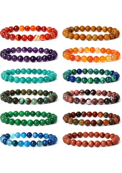 31TURKUAZ Tarzı 18 Lapis Lazuli Erkekler Bilezikler Doğal Şifa Enerji Kaplan Gözü Bilezik Cilalı Lapis Lazuli Boncuk Bileklik Elastik Pulsera Kadın Takı (Yurt Dışından)