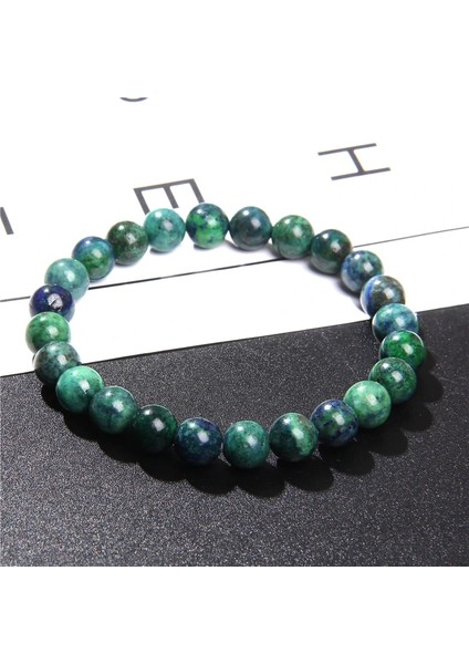 17CM Tarzı Anka Kuşu Lapis Lazuli Çakra Boncuklu Bilezik 8mm Doğal Taş Boncuk Bilezik Yuvarlak Akik Kaplan Gözü Turkuaz Bilezik Takı Kadın Erkek Hediyeler Için (Yurt Dışından)