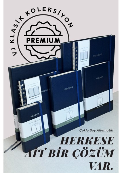 Nota Bene Premium Sert Kapak Defter 14 8 x 21 Çizgili