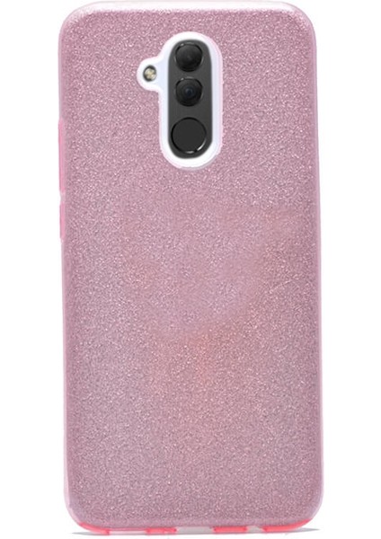 Huawei Mate 20 Lite Kılıf Shining Simli Silikon Arka Kapak Bronz