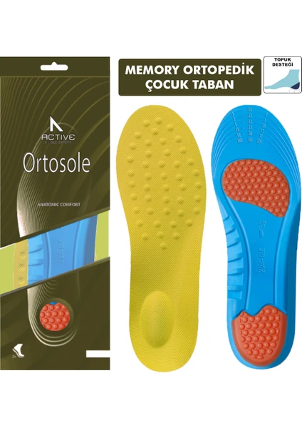 Ortopedik Memory Foam Ayakkabı Tabanlığı, Natural Kemer Destekli Tabanlık - Çocuk 204-MK