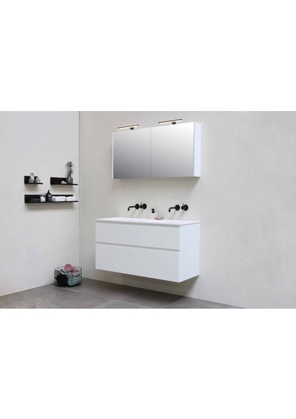 Meriç Dekoratif LED Banyo Aplik 30CM Siyah