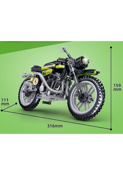 Zhegao QL0483 Fitil Motosiklet Yapı Blokları (Yurt Dışından)