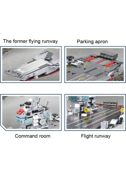 221102 Cayi Uçak Gemisi Model Yapı Taşları Küçük Parçacık Montaj Bulmacası Oyuncakları (Yurt Dışından)