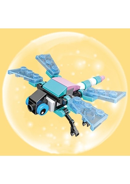 KY024 Dragonfly Cayi Böcek Küçük Parçacıklar Montaj Bulma Bulma Taş Oyuncakları (Yurt Dışından)