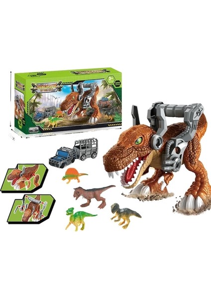 Mekanik Tyrannosaurus Rex Oyuncak Seti, Büyük Depolama Araba Oyuncak (Yurt Dışından)