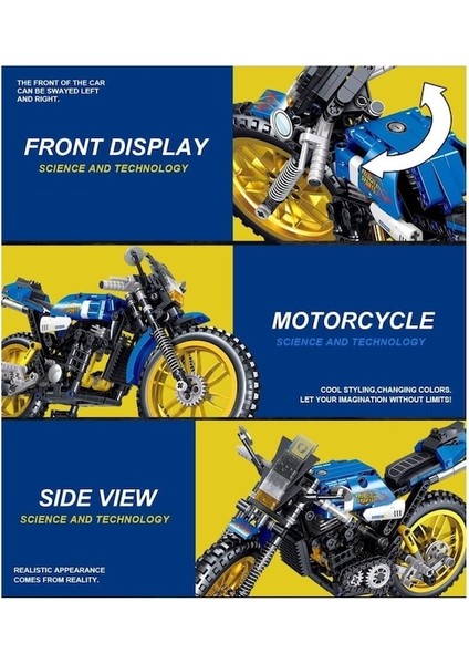 Zhegao QL0484 Fuda Motosiklet Yapı Blokları (Yurt Dışından) fiyatları