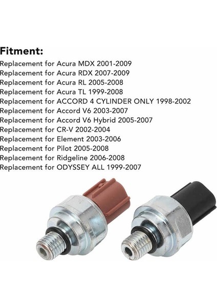 Otomobiller 2 Adet Şanzıman Basınç Şalteri Yağ Basıncı Sensörü 28600 P7W 003 Acura Mdx 2001-2009 Için Yedek (Yurt Dışından) fırsatları