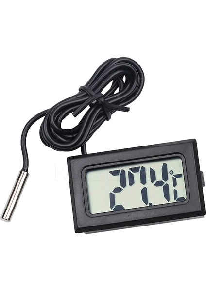 Mini LCD Araba Dijital Termometre Higrometre Sıcaklık Kapalı Dış Sıcaklık Sensörü Nem Ölçer Ölçer Aletleri-Piller Olmadan-B (Yurt Dışından)