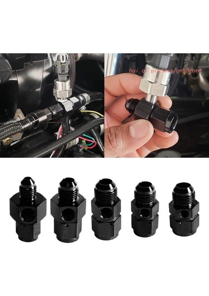 Siyah An6-Yüksek Performanslı Yağ Basıncı Sensörü Adaptörü An4-12 Adaptörü - 1/8npt Döner Mafsal Kompakt Boyutlu An4 An6 An8 AN10 AN12 (Yurt Dışından) fiyatları