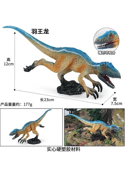 Dinozor Modeli 5-Yutyrannus Hareketli Ağız Jurassic Dinozor Modeli Bilim Erken Eğitim Oyuncak Figürler Bahçe Heykelleri Ev Masa Dekoru Erkek (Yurt Dışından)