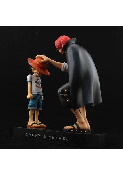 Hiçbir KUTU-18CM Tek Parça Anime Figürü Dört Imparator Shanks Hasır Şapka Luffy Action Figure Koleksiyonu Erkek Çocuk Heykeli Model Oyuncaklar Hediye (Yurt Dışından)