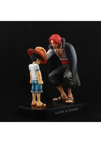 Hiçbir KUTU-18CM Tek Parça Anime Figürü Dört Imparator Shanks Hasır Şapka Luffy Action Figure Koleksiyonu Erkek Çocuk Heykeli Model Oyuncaklar Hediye (Yurt Dışından)