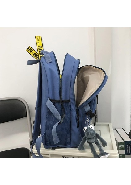 Heamor Kadınlar Kızlar Için Estetik Sırt Çantası, Çok Cepli Sırt Çantası Büyük Kapasiteli Su Geçirmez Kolej Okul Çantası Sırt Çantası Kurbağa Bebek Sırt Çantaları Okul Için - A05-MAVI (Yurt Dışından)