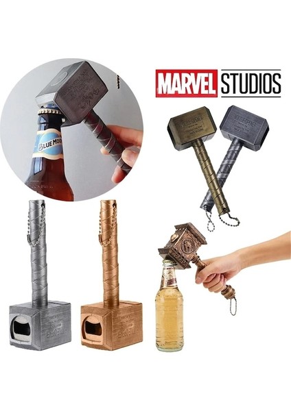 Thor 01-Marvel Thor Anime Yaratıcı Açıcı Thor'un Çekici Paslanmaz Çelik Konserve Açacağı Şişelenmiş Bira ve Şarap Açacağı Taşınabilir Bar Aletleri (Yurt Dışından) fiyatları