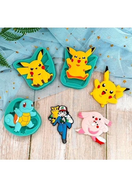 Pokeball 14-Pokemon Pikachu Kek Kalıbı Buz Küpü Kalıp Mutfak Bisküvi Mousse Çikolata Kalıp Puding Jöle El Yapımı Pişirme Araçları Fırın Için (Yurt Dışından) modelleri