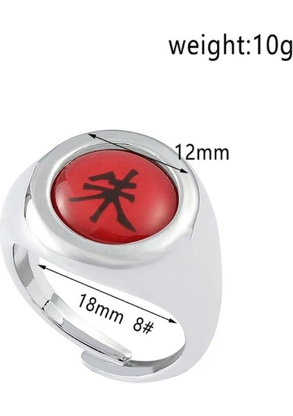 Deidara-Anime Naruto Akatsuki Yüzük Bantlar Cosplay Sahne Parmak Dekorasyon Erkek Kadın Takı Aksesuarları Comic-Con Uchiha Itachi Hediyeler (Yurt Dışından) modelleri