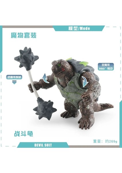 Savaş Kaplumbağası 269G-PVC Hayvan Aksiyon Figürü Canavar Modeli Su Yengeç Ahtapot Buz Canavarı Taş Batı Warcraft Savaşçı Modeli Süsler Oyuncaklar Çocuklar (Yurt Dışından)