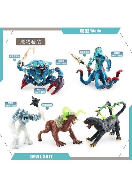 Savaş Kaplumbağası 269G-PVC Hayvan Aksiyon Figürü Canavar Modeli Su Yengeç Ahtapot Buz Canavarı Taş Batı Warcraft Savaşçı Modeli Süsler Oyuncaklar Çocuklar (Yurt Dışından) modelleri
