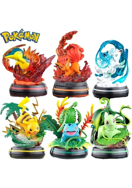 Charmeleon Hiçbir Kutu-Pokemon Aciton Figürleri Charmander Squirtle Bulbasaur Pikachu Ivysaur Chikorita Vulpix Pvc Özel Efektler Pokemons Oyuncaklar (Yurt Dışından)