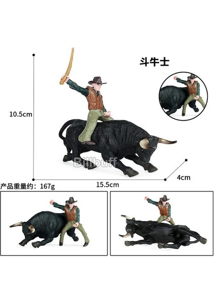 Inek Figürleri H-1 Adet Simülasyon Çiftlik Sığır Kümes Hayvanları Süt Boğa Güreşi Buffalo Aksiyon Figürleri Erken Eğitici Oyuncaklar Noel I (Yurt Dışından)