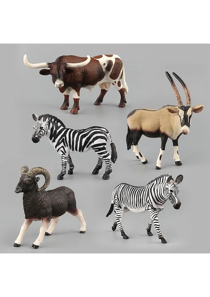 Uzun Boynuz Boğa Simülasyon Vahşi Hayvan Modeli Boğa Zürafa Zebra Antilop Heykeli Pvc Varlık Hareketli Bebek Dekorasyon Çocuk Eğitici Oyuncaklar (Yurt Dışından) modelleri