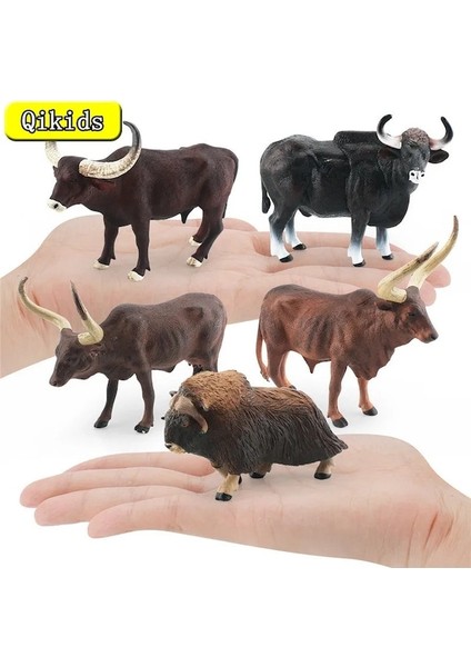 Boğalar 3-Yüksek Kaliteli Büyük Boy Vahşi Hayvan Boğa Modelleri Collecta Aksiyon Figürleri Sığır Çiftliği Oyuncak Inek Pvc Eğitim Sevimli Oyuncaklar Çocuklar (Yurt Dışından)