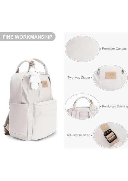 Heamor Kawaii Estetik Sırt Çantası Ile Doldurulmuş Ayı Kolye Sevimli Tiki Sırt Çantası Okul Kızlar Için Akademi Okul Bookbag Estetik Sırt Çantası Genç Öğrenci Için - A02-PEMBE (Yurt Dışından)