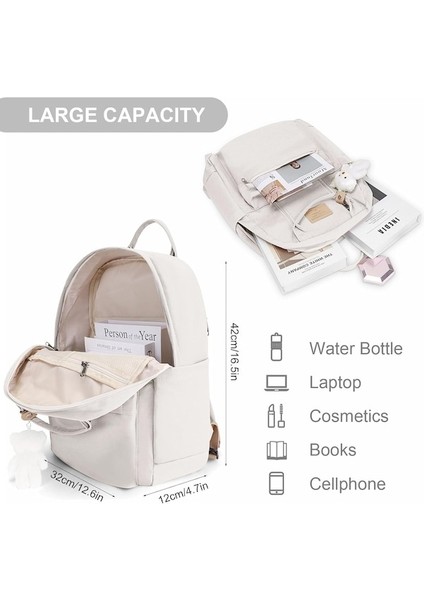 Heamor Kawaii Estetik Sırt Çantası Ile Doldurulmuş Ayı Kolye Sevimli Tiki Sırt Çantası Okul Kızlar Için Akademi Okul Bookbag Estetik Sırt Çantası Genç Öğrenci Için - A02-PEMBE (Yurt Dışından)