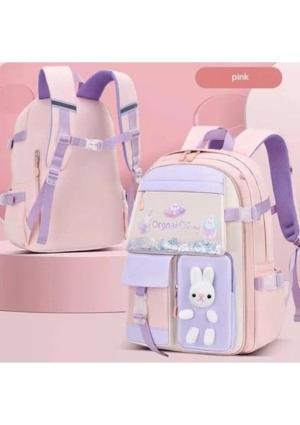 Büyük Kapasiteli Okul Sırt Çantası L Pembe (Yurt Dışından)