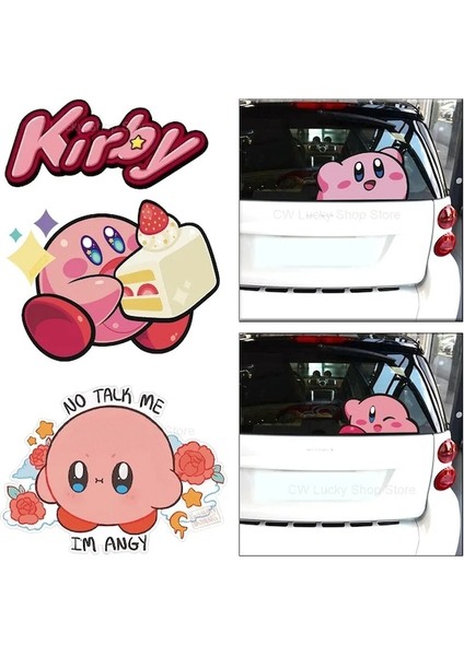 Kirby 02 M-Kirby Araba Plakası Yaratıcı Araba Hayvan Şekillendirici Çizilmeye Çıkartmalar Karikatür Araba Vücut Dekorasyon Su Geçirmez Çıkartmalar Dekor Aksesuarları (Yurt Dışından) fiyatları
