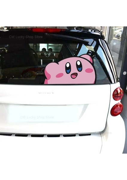 Kirby 02 M-Kirby Araba Plakası Yaratıcı Araba Hayvan Şekillendirici Çizilmeye Çıkartmalar Karikatür Araba Vücut Dekorasyon Su Geçirmez Çıkartmalar Dekor Aksesuarları (Yurt Dışından) indirimleri