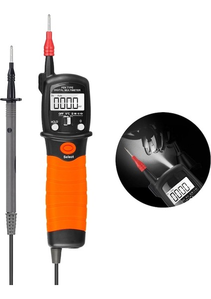 BT-38B-TURUNCU-BTMETER BT-38B Dijital Kalem Tipi Multimetre Ac Dc 600 V Voltaj Test Cihazı 20 M Ohm Direnç Ölçer Diyot Testi, Süreklilik Alarmı (Yurt Dışından)