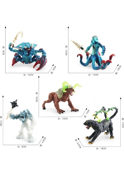 Firecow 183G-PVC Hayvan Aksiyon Figürü Canavar Modeli Su Yengeç Ahtapot Buz Canavarı Taş Batı Warcraft Savaşçı Modeli Süsler Oyuncaklar Çocuklar (Yurt Dışından) indirimleri