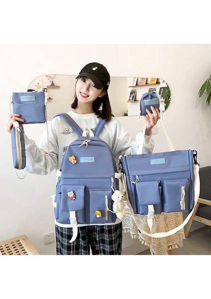 Ortaokul Öğrencileri Için Okul Çantası 5'li Set1 (Yurt Dışından) modelleri