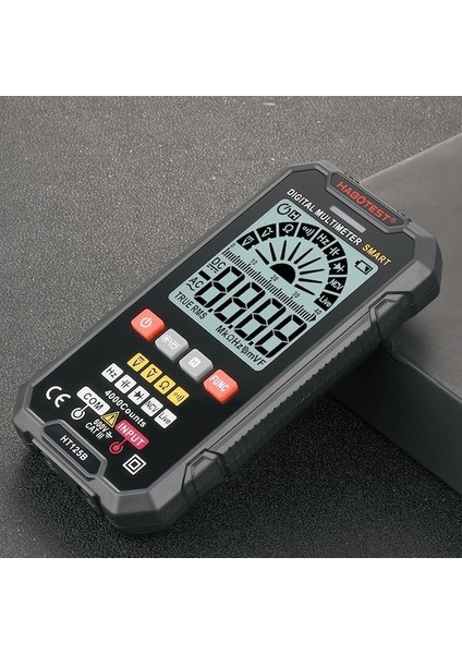 HT125-AKILLI Multimetre Dijital Profesyonel Dmm Test Cihazı 600V Ac Dc Voltaj Kapasite Ohm Hz Diyot Ncv Canlı Tutma Trms Süreklilik Ölçer (Yurt Dışından) fiyatları