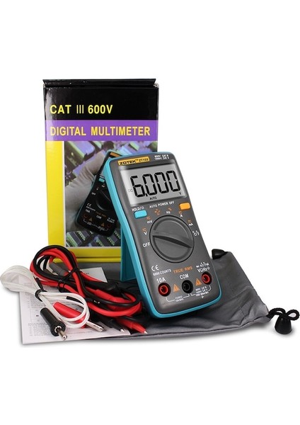 ZT102-ZT102 Dijital Multimetre 6000 Adet Arka Işık Ac/dc Ampermetre Voltmetre Ohm Frekans Diyot Sıcaklığı (Yurt Dışından) fırsatları