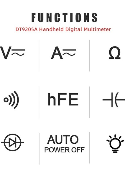 DT9205A-KIRMIZI-DT9205A Profesyonel Dijital Multimetre Test Cihazı Manuel Aralığı Gerilim Akım Ölçer Acemi Için El Otomotiv Multimetre (Yurt Dışından) modelleri